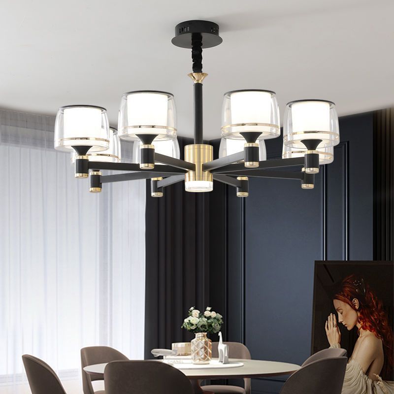Modern minimalist living room chandelier, LED lighting sets, dining room and bedroom lights, grand new hall lights