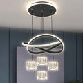 Modern minimalist chandelier for dining room, popular style, suitable for small living room, bedroom, or bar area.