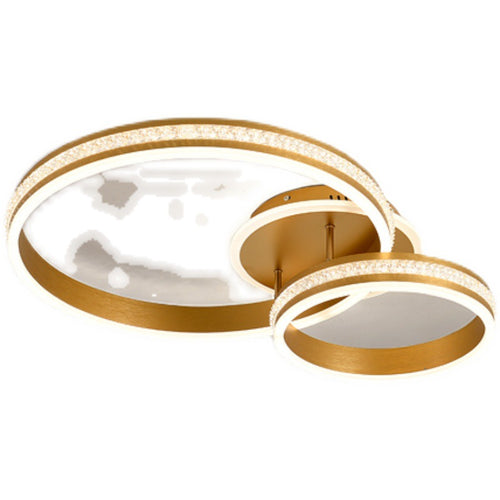 European-style personalized ceiling light, modern minimalist living room light, designer's new bedroom light, round circle room light fixture.