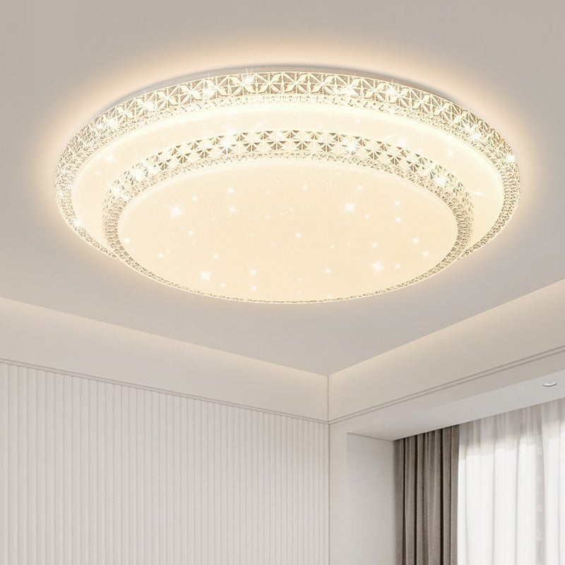 New LED round ceiling light for balconies, rooms, bedrooms, children's rooms, and children's rooms; creative cream-themed design; eye-protecting.
