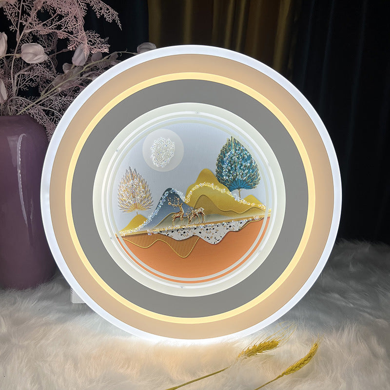 Modern minimalist style ceiling light for master bedroom, warm and romantic room light, study light fixture, 2023 new style.