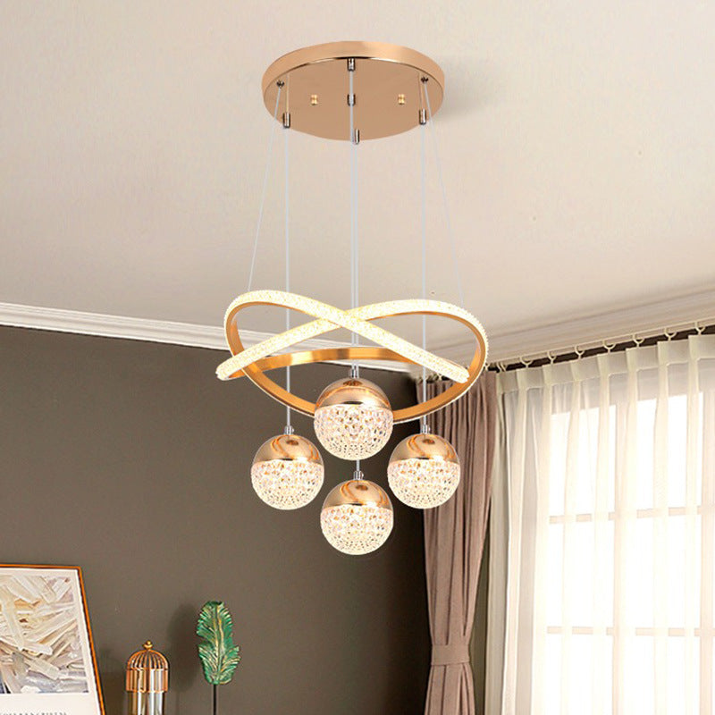 Modern minimalist chandelier for dining room, popular style, suitable for small living room, bedroom, or bar area.