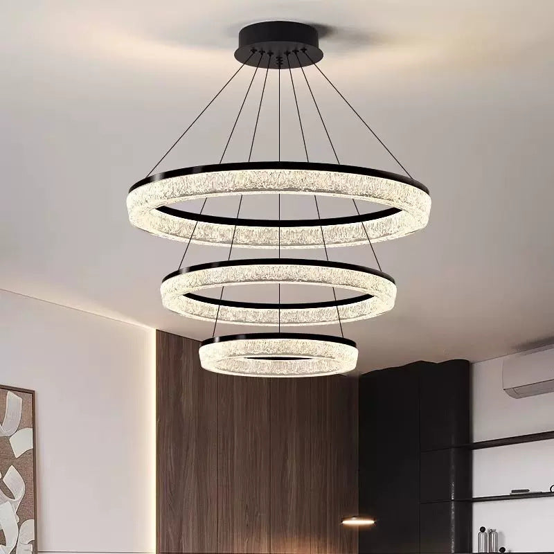Luxury Italian style living room chandelier, grand circular design, modern hall main light, Nordic style lighting set, manufacturer, cross-border exclusive supply.